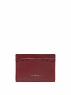 Alexander McQueen skull leather card case