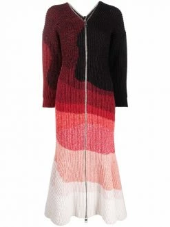 Alexander McQueen wool zipped midi dress