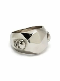 Alexander McQueen skull-motif studded ring