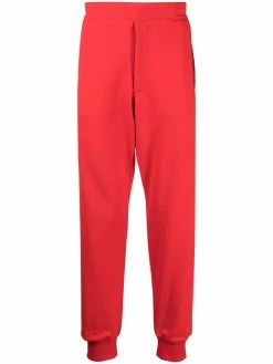 Alexander McQueen side logo-print trousers