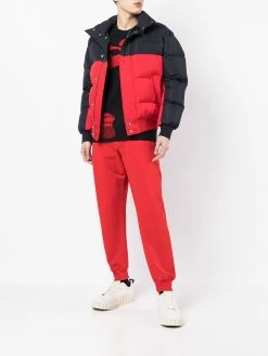 Alexander McQueen side logo-print trousers