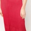Alexander McQueen V-neck knitted midi dress