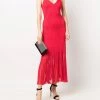 Alexander McQueen V-neck knitted midi dress