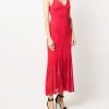 Alexander McQueen V-neck knitted midi dress