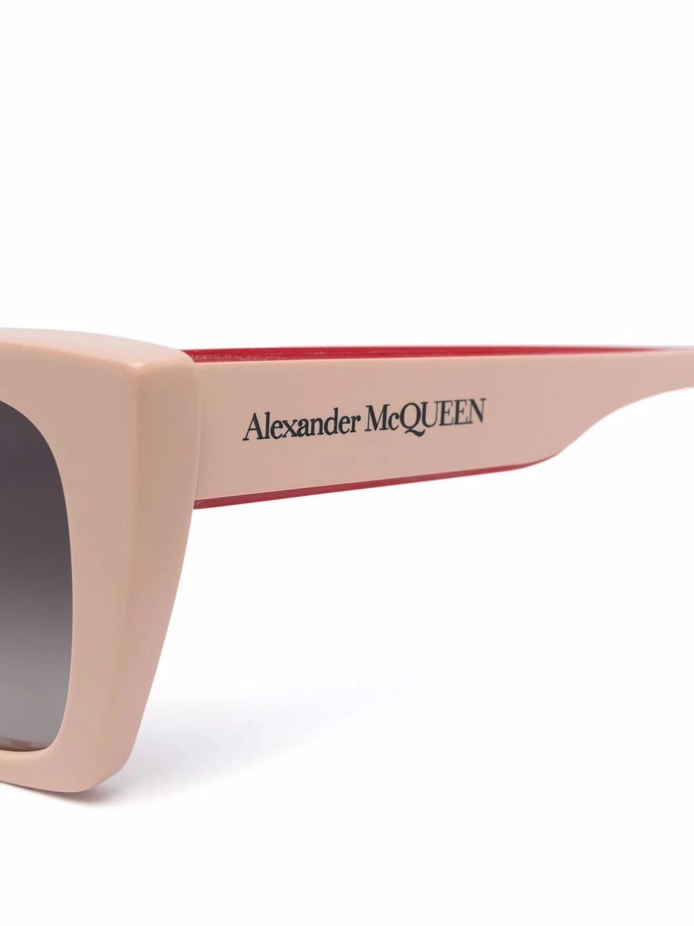 Alexander McQueen Logo print square frame sunglasses 3 Alexander McQueen logo-print square-frame sunglasses