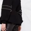 Alexander McQueen zip-detailed peplum sweatshirt