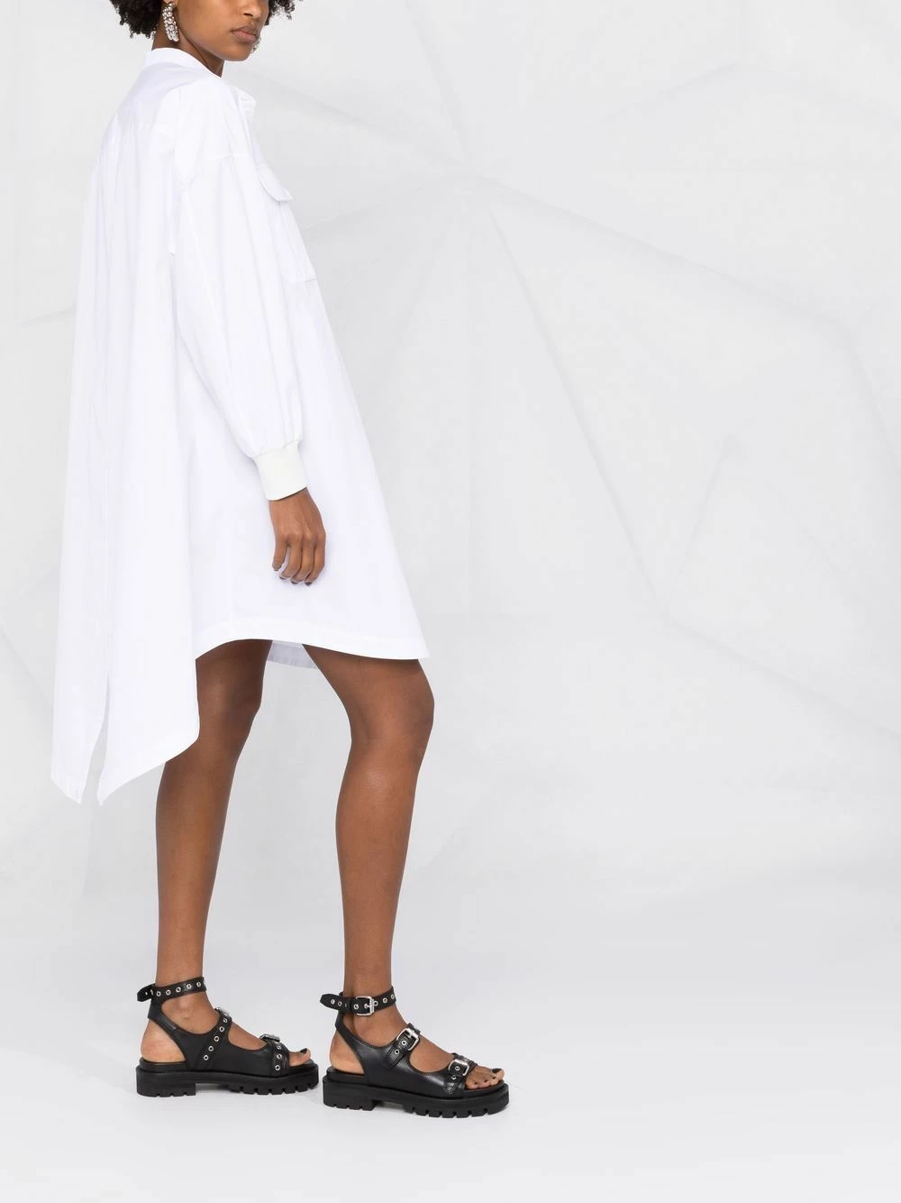 Alexander McQueen Button up mini shirt dress 6 Alexander McQueen button-up mini shirt dress