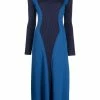 Alexander McQueen colour-block wool dress