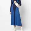 Alexander McQueen colour-block wool dress