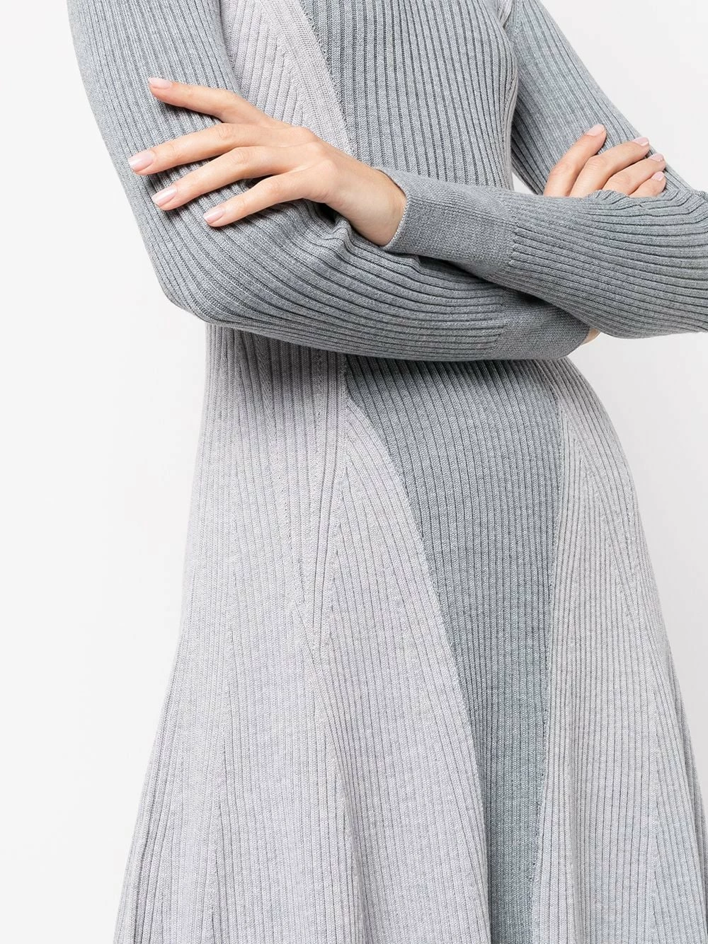 Alexander McQueen Stretch knit flared minidress 5 Alexander McQueen stretch-knit flared minidress