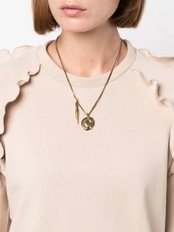 Alexander McQueen medium Molten double-pendant princess necklace