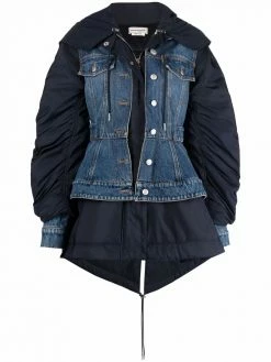 Alexander McQueen layered-effect peplum panelled jacket