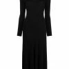 Alexander McQueen ribbed mid-length wool dress