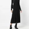 Alexander McQueen ribbed mid-length wool dress