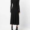 Alexander McQueen ribbed mid-length wool dress