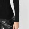 Alexander McQueen zip-detail ribbed-knit top