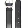Alexander McQueen silver-tone buckle leather belt