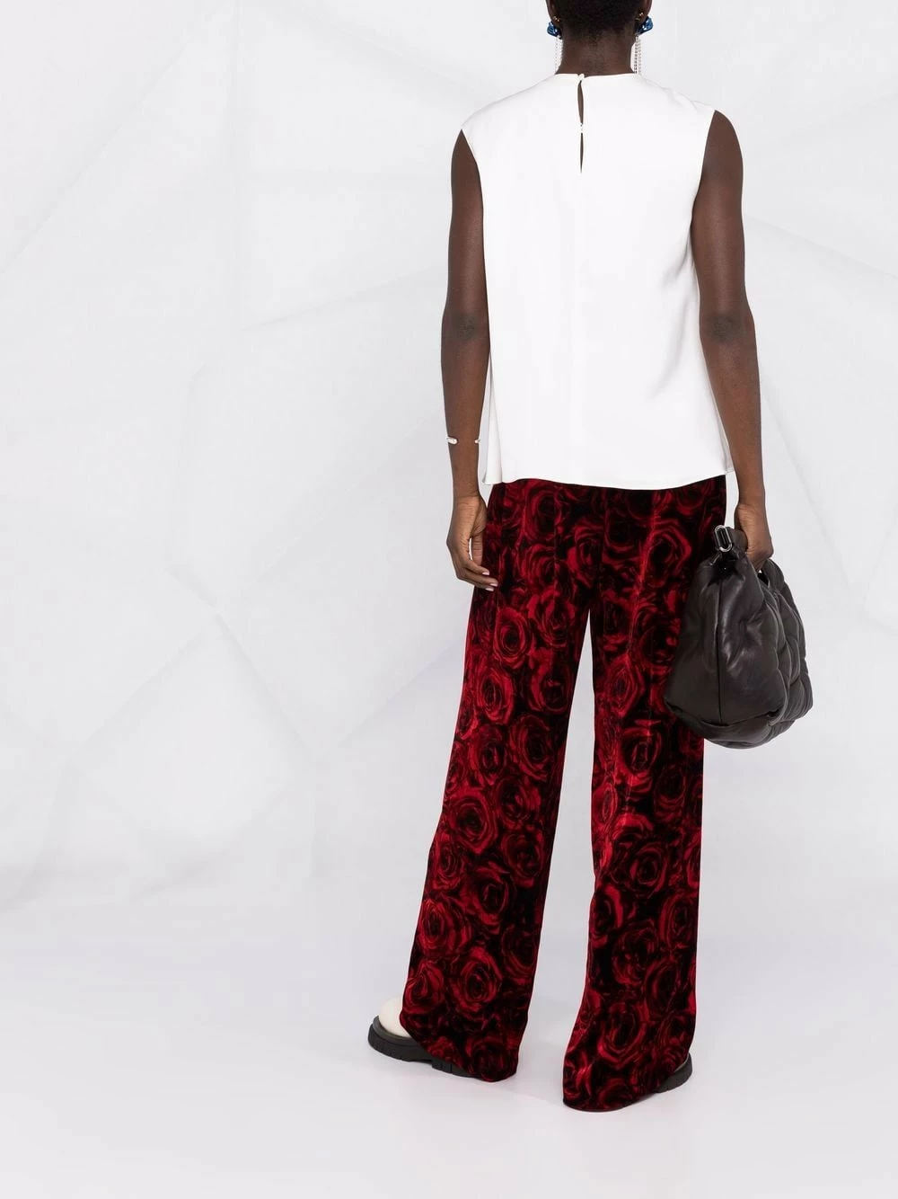 Alexander McQueen Draped silk tank top 4 Alexander McQueen draped silk tank top