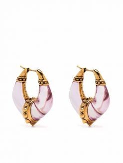 Alexander McQueen sculpted hoop earrings