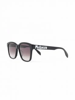 Alexander McQueen square grafitti sunglasses