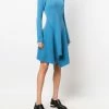 Alexander McQueen curved-hem cashmere knitted dress