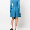 Alexander McQueen curved-hem cashmere knitted dress