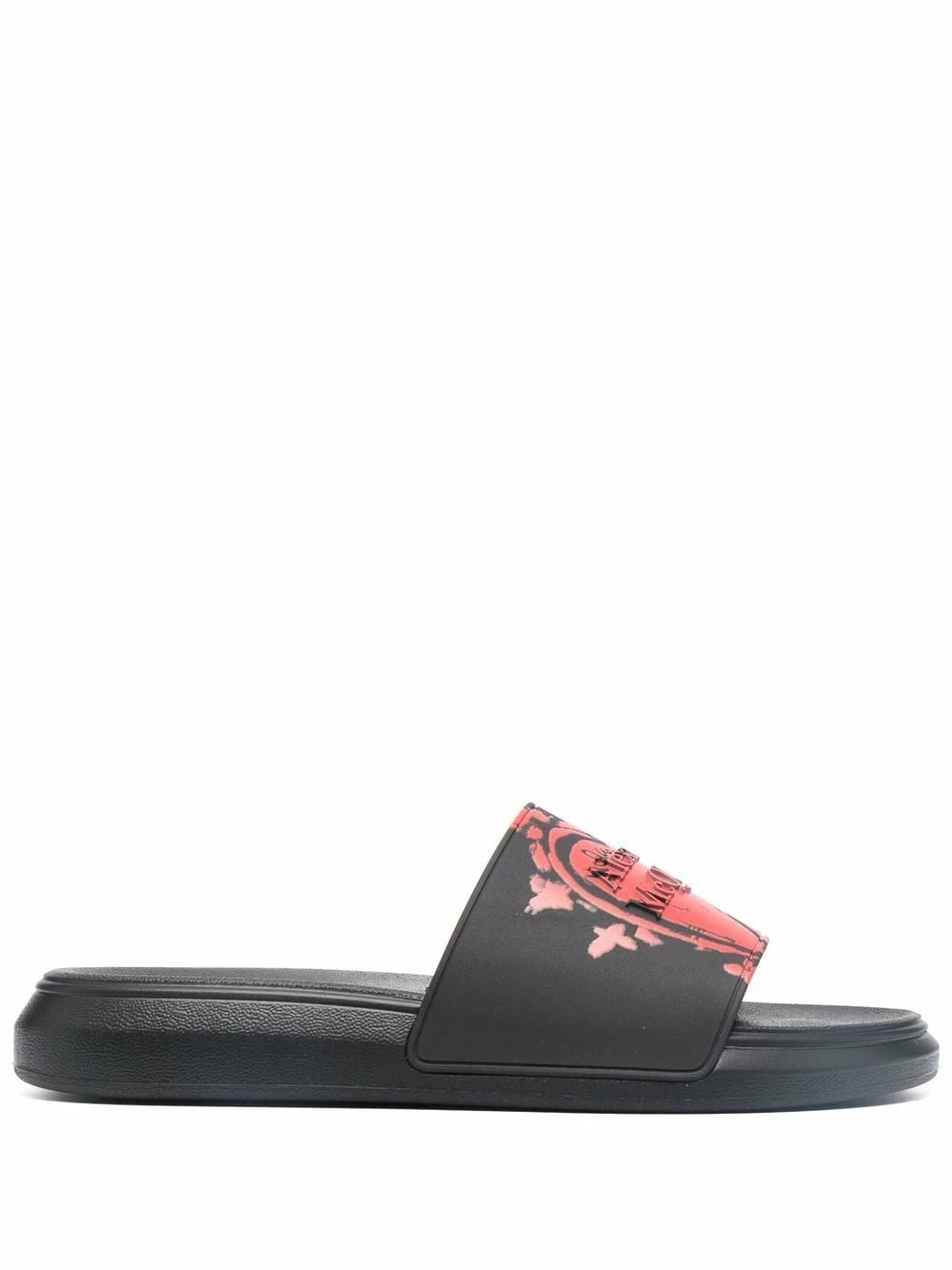 Alexander McQueen Embossed logo slides 1 Alexander McQueen embossed logo slides