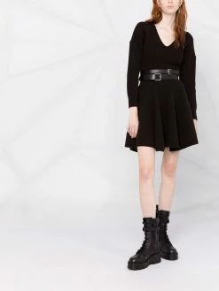 Alexander McQueen knitted flared dress