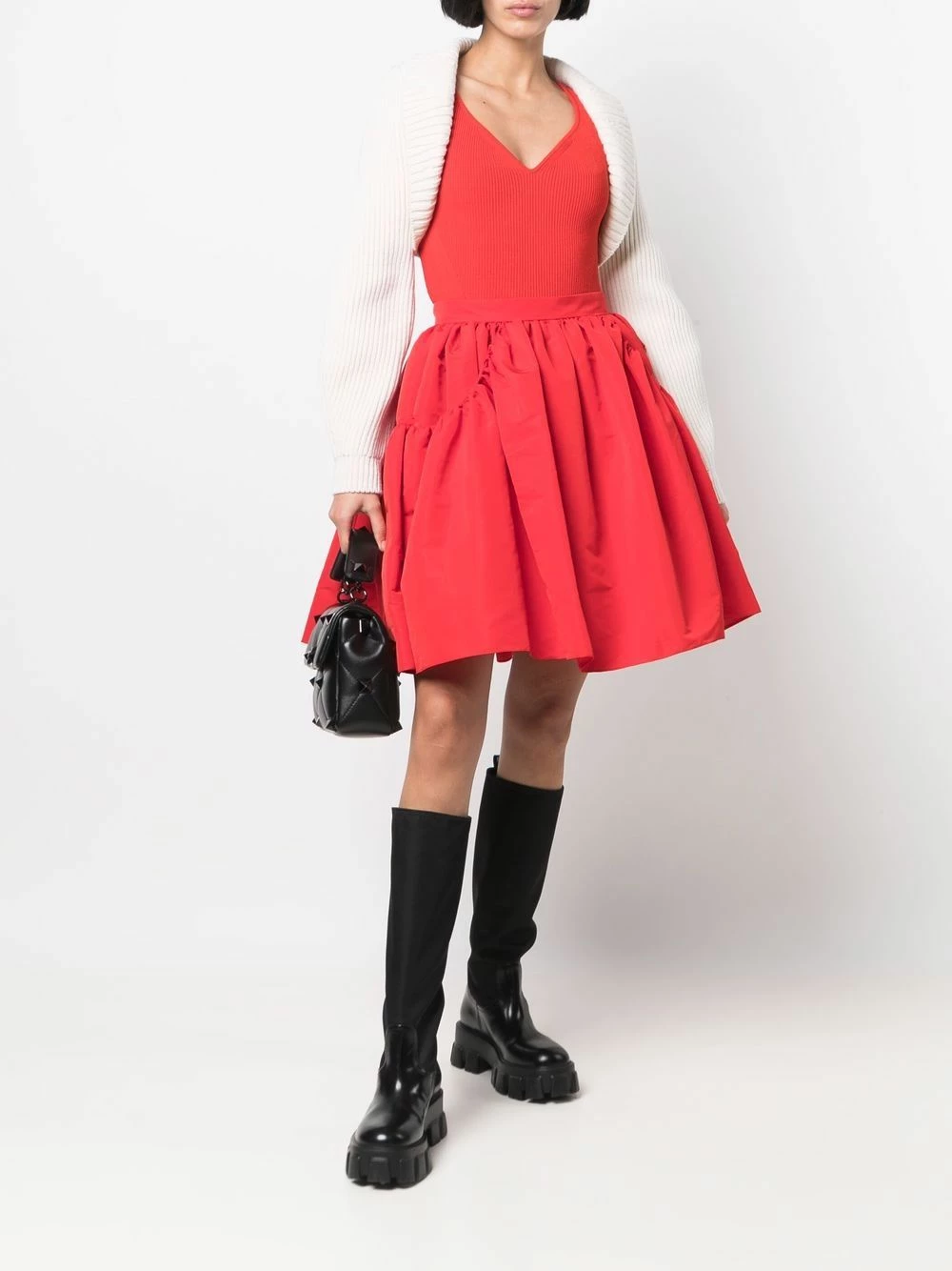 Alexander McQueen Ribbed cashmere bolero 2 Alexander McQueen ribbed cashmere bolero