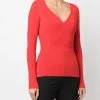 Alexander McQueen V-neck ribbed-knit jumper
