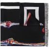 Alexander McQueen skeleton graphic-print fringed scarf