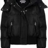 Alexander McQueen logo-print hooded puffer jacket