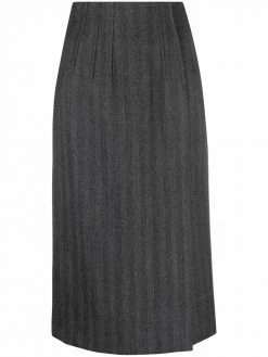Alexander McQueen pintucked pencil skirt