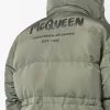 Alexander McQueen graffiti oversized padded coat