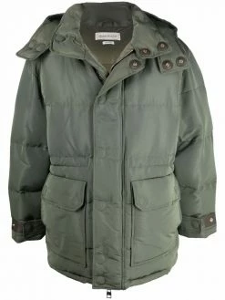 Alexander McQueen graffiti oversized padded coat