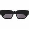 Alexander McQueen logo-arm rectangle-frame sunglasses