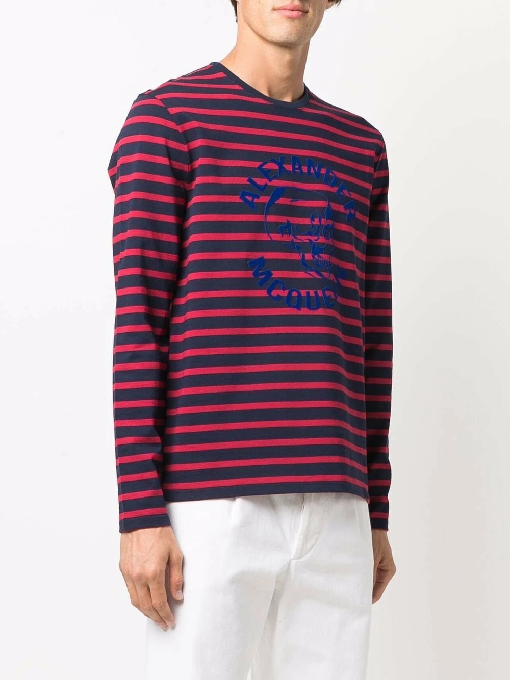 Alexander McQueen Striped long sleeve T shirt 3 Alexander McQueen striped long sleeve T-shirt