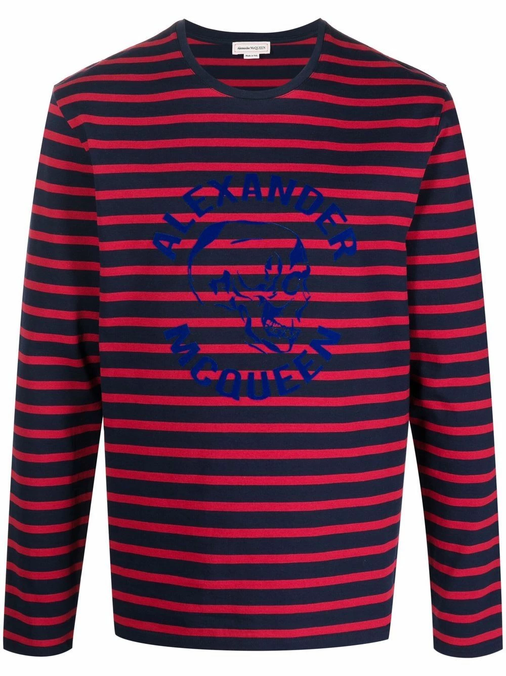 Alexander McQueen Striped long sleeve T shirt 1 Alexander McQueen striped long sleeve T-shirt