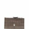 Alexander McQueen crocodile-effect leather wallet