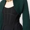 Alexander McQueen ribbed-knit cropped cardigan