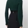 Alexander McQueen ribbed-knit cropped cardigan