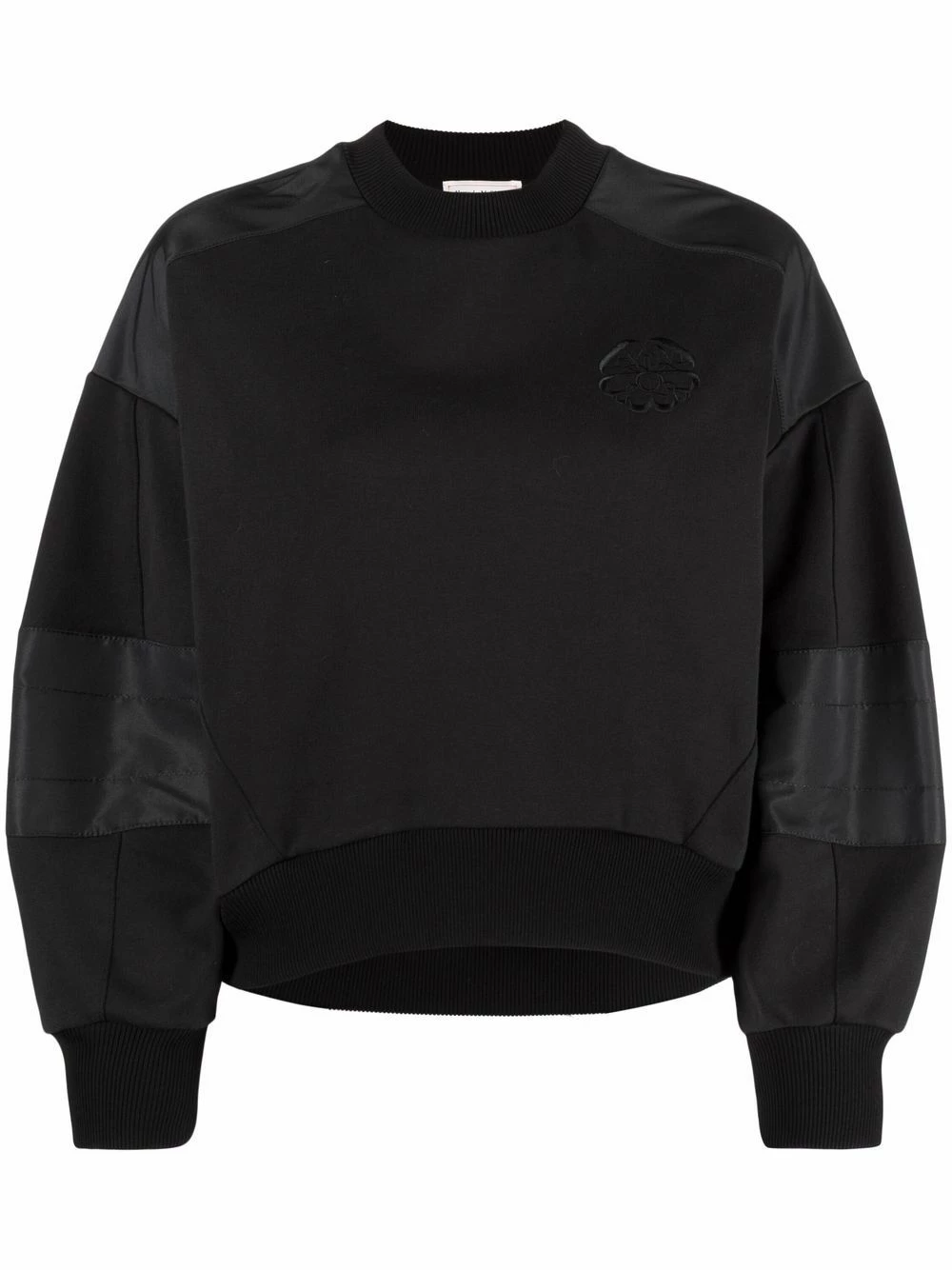 Alexander McQueen Panelled crew neck sweatshirt 1 Alexander McQueen panelled crew-neck sweatshirt