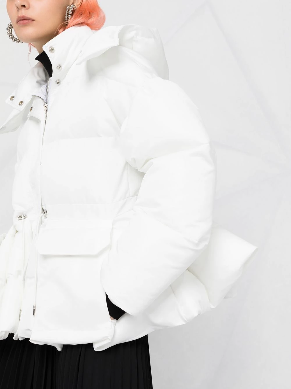 Alexander McQueen Drawstring waist padded jacket 3 Alexander McQueen drawstring-waist padded jacket