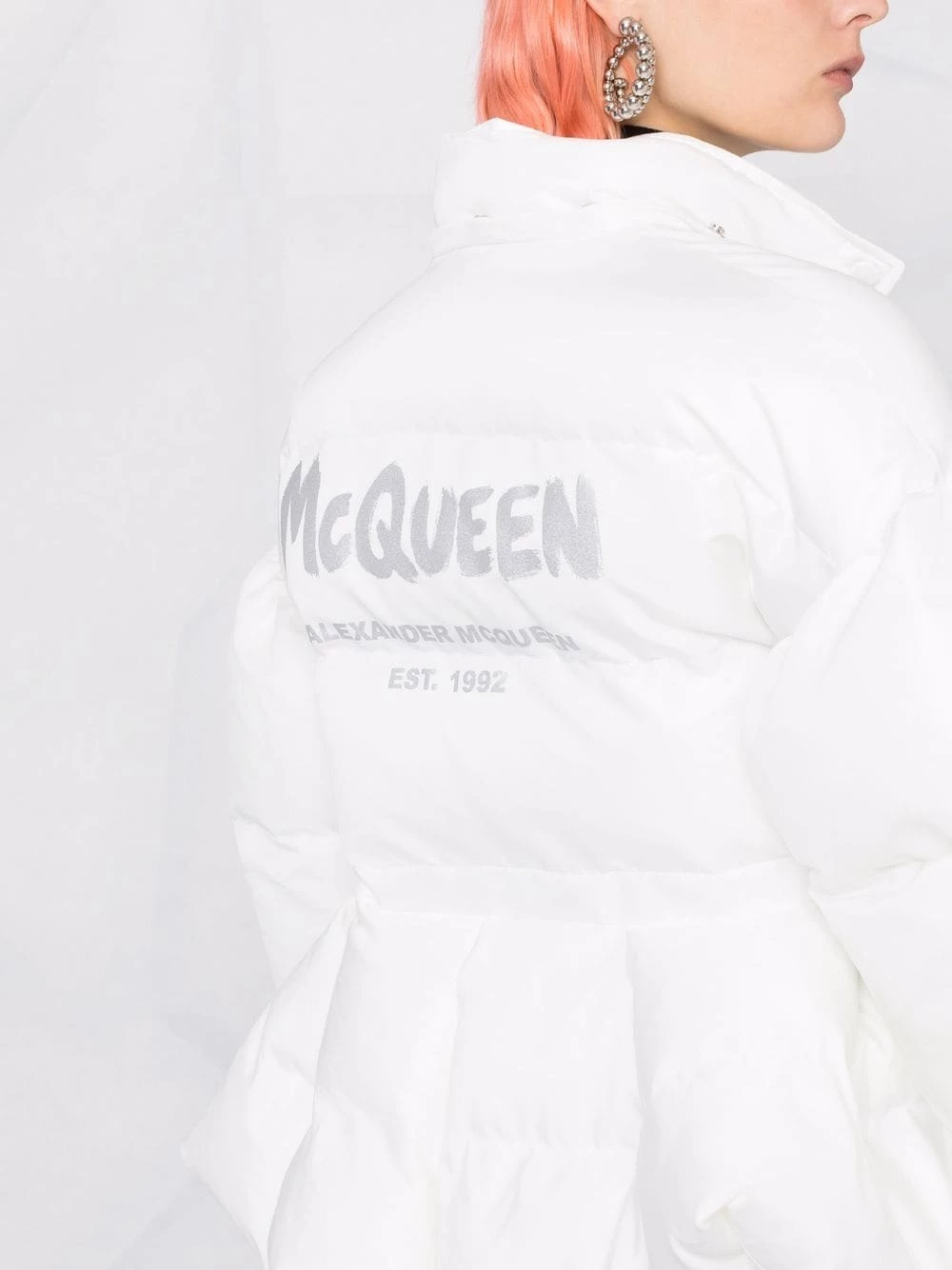 Alexander McQueen Drawstring waist padded jacket 5 Alexander McQueen drawstring-waist padded jacket
