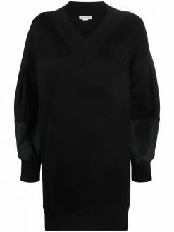 Alexander McQueen V-neck sweater dress