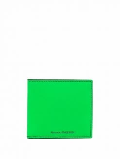 Alexander McQueen logo-print bi-fold wallet