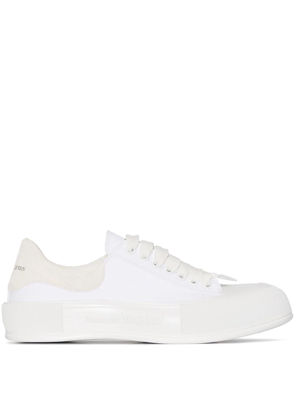 Alexander McQueen Deck Plimsoll lace up sneakers 1 Alexander McQueen Deck Plimsoll lace-up sneakers