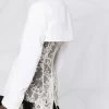 Alexander McQueen lace-panel single-breasted blazer