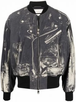 Alexander McQueen zipped bomber jacket