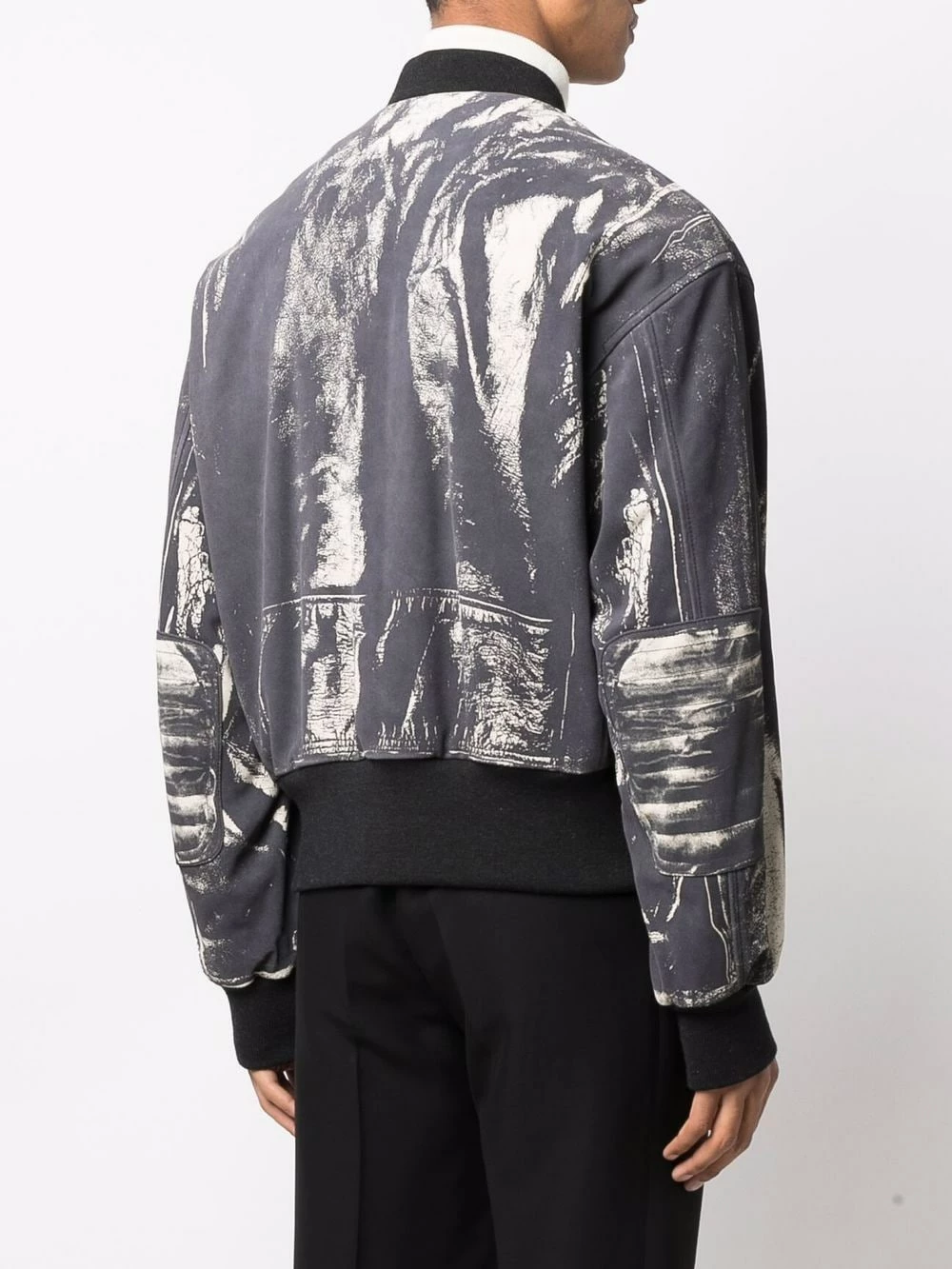 Alexander McQueen Zipped bomber jacket 4 Alexander McQueen zipped bomber jacket